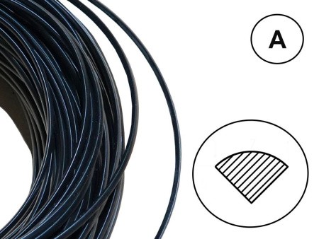 Сварочный пруток ПК/АБС (ALPHA/Хонда) черный (профиль А)