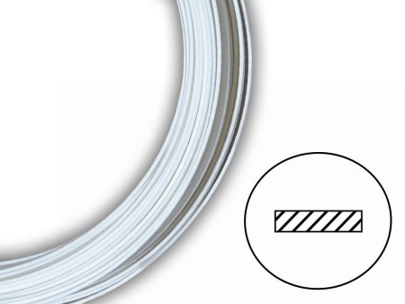 Сварочный пруток ПЭНД белый плоский (8х2 мм)